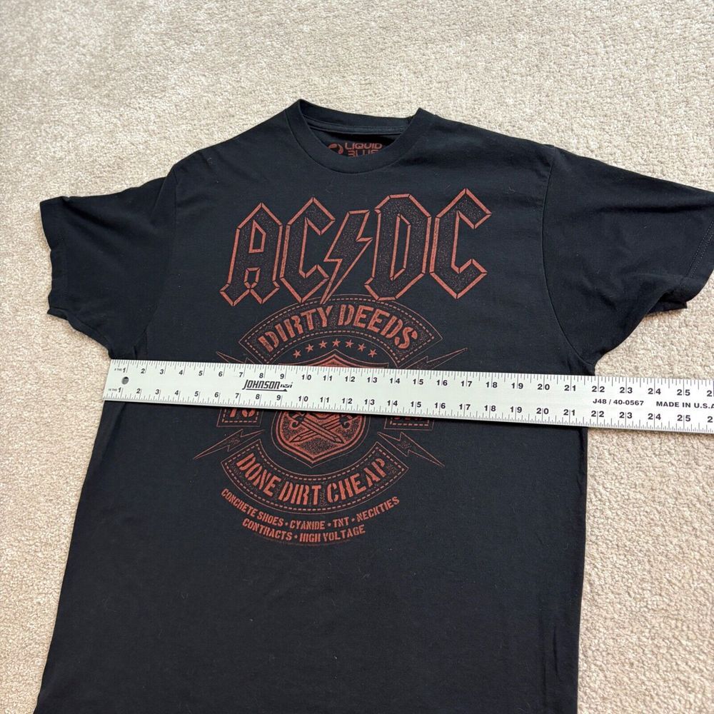 Liquid Blue AC/DC Dirty Deeds  Men T-Shirt Large Concert Tour‎ Rock Graphic Tee - Picture 7 of 8